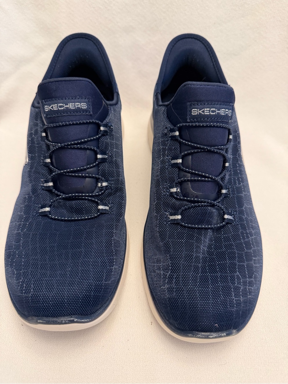 Skechers Women's Summits Navy Bungee Slip-Ins Sneakers Size 7.5